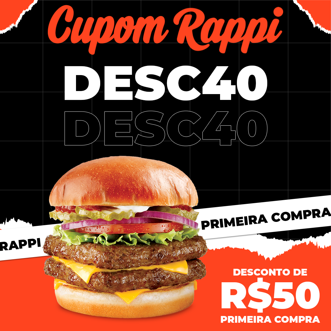 Cupom Rappi DESC40